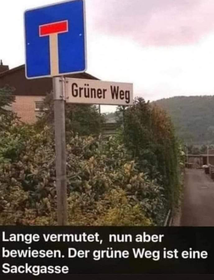 Sackgasse die Sackgasse - ślepa uliczka, ślepy zaułek