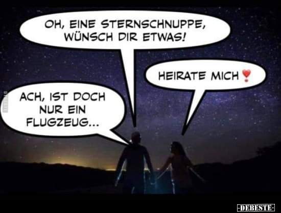 die Sternschnuppe - spadająca gwiazda