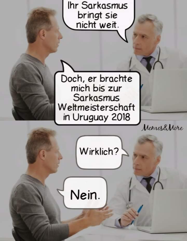 Sarkasmus der Sarkasmus - sarkazm