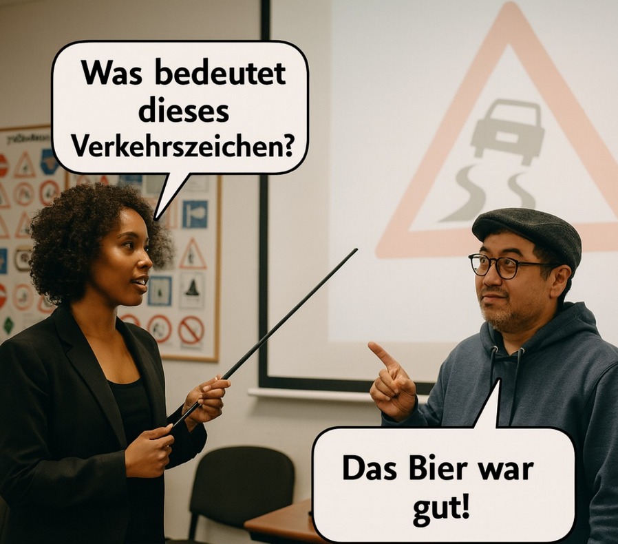 das Verkehrszeichen - znak drogowy