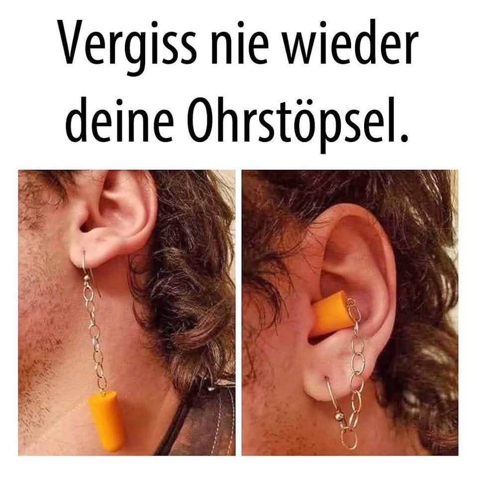 der Ohrstöpsel - zatyczka do ucha, stoper